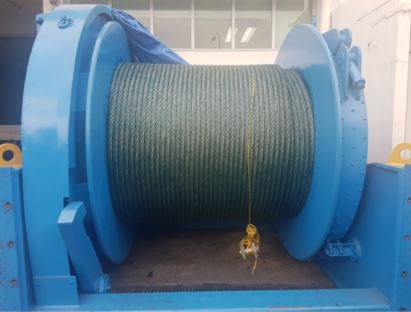 60MT HYDRAULIC DRIVEN WINCH – Offshore Construction Specialists Pte. Ltd